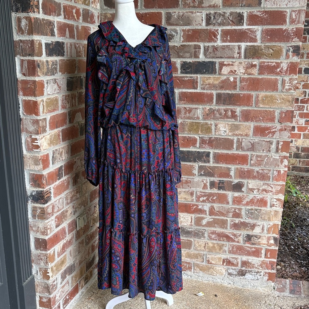 Lauren Ralph Lauren Black label multicolor Dress Paisley print size 12 RN41418
